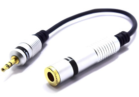 ADAPTER WTYK MINI JACK 3,5 - GNIAZDO DUŻY JACK 6,3 TRS VITALCO