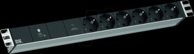800.3933 Socket strip, 19", 1U, 6-way