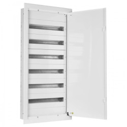 Rozdzielnica podtynkowa metalowa 6x24 modułów IP30 (400V AC) 1115x523x130mm drzwi pełne KOLE SYSTEMS