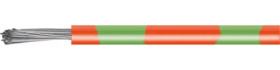 PVC-switching strand, highly flexible, LiYv, 0.14 mm², 18 x 0.1 mm, red/green, outer Ø 1.1 mm, BYB-5-92F5396