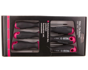 Zestaw wkrętaków nieizolowanych 6 części PH1 PH2 TX15 TX20 TX25 TX30 4052.201