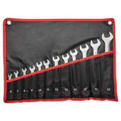 Klucze płasko-oczkowe 6-22 mm, zestaw 12 szt. 35D359