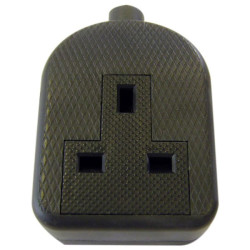 Dencon 9432BNB Trailing Socket 13A 1-Gang Black