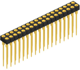 Socket header, 36 pole, pitch 2.54 mm, straight, 10042092