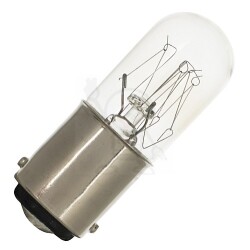 Ba15d 24V 5W klar 16x45 ChRL 4646 Ba15d T16X45 24V 5W C-2V