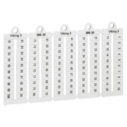 Płytka oznaczników kablowych szerokość 6mm 1-100 pozioma 039520 /1000szt.