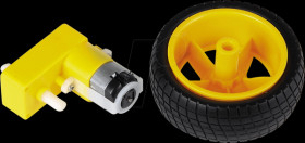 COM-MOTOR04 Gear motor with wheel, 3 .. 9 V DC