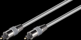50572 Toslink cable 6 mm, metal plug, 10 m
