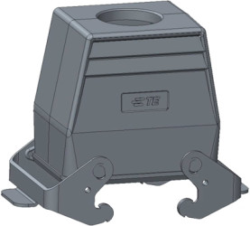 Housing, size HA32, die-cast aluminum, M32, angled/straight, clip locking, IP65, T1739320132-000