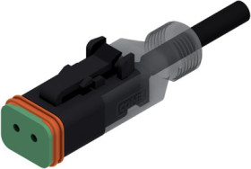 Connection cable, socket, 2 pole, straight to openend, 10m