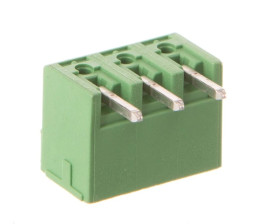 Gniazdo pinowe do płytek drukowanych 3P 160V 8A raster 3,8mm zielone MC 1,5/ 3-G-3,81 1803280 /250szt./