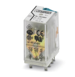 Przekaźnik mocy 60V dc DPDT Phoenix Contact, Wciskane Wciskane