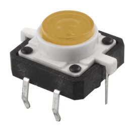 Tact Switch 12x12 mm h=7mm żółte podświetlenie