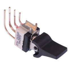 SWW246A6X653 APEM Black Paddle On-On Washable PCB Miniature Toggle Switch DPDT 4A 30VDC