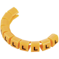TruComponents 40992 Pre-printed Cable marker L OD 3-3.60mm