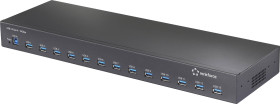 Renkforce RF-6677282 USB-Hub 13 Portów USB-A USB 3.2 Gen2 10 GBit/s do zastosowań przemysłowych, możliwy montaż rack, me