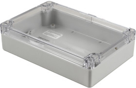 PC enclosure, (L x W x H) 180 x 120 x 45 mm, gray (RAL 7046), IP68, 1554HL2GYCL