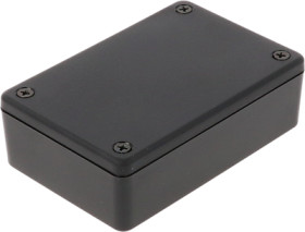 ABS enclosure, (L x W x H) 84 x 56 x 23 mm, black (RAL 9005), IP54, 1591XXMBK