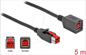 85989 PoweredUSB extension cable 24 V 5 m