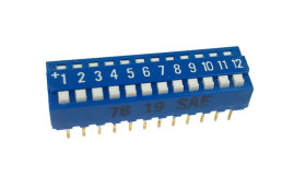 Dip switch x12 niebieski