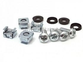 Zestaw śrub do szafy RACK 19 - 4szt gwint M6