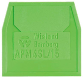 Płyta zamykająca Wieland Electric APM 4 SL / 15 07.311.0753.0, 10 szt.