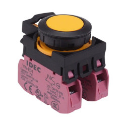 CW1B-M1E02Y Yellow Momentary Push Button Switch 2NC IP65 IDEC