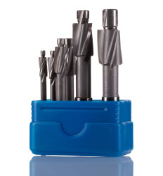 Zestaw pogłębiaczy walcowych, HSS, zakres roz. gwintu: M3 → M10, zakres śr. wycinaka: 6 → 18mm,