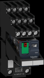 RXM4AB1B7PVS Coupling relay Zelio, 4 CO, 24 V AC, 6 A