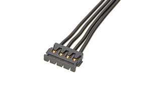 Kabel przewód-płytka, Pico-Ezmate, 50 Vrms AC/DC, 1,5 A, raster: 1.2mm, 150mm, Złoto, Czarny