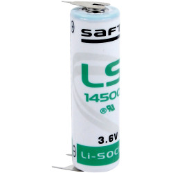 Saft LS145003PFRP AA Size 2600mAh Lithium Battery Cell 3.6V