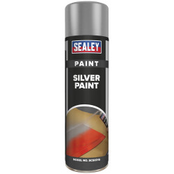 Sealey SCS031S Silver Paint 500ml