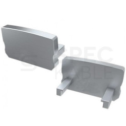 Końcówka zaślepka MINI do profili meblowych LED A bez otworu popiel LUMINES