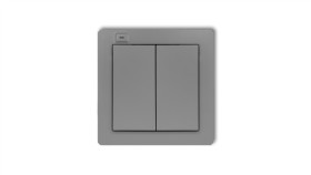 Deco Nadajnik 2-Klawiszowy 4-Kanałowy Do Systemu Exta Free Szary Mat 27Def-2