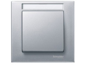 MERTEN M-PLAN Ramka 1 pojedyncza z polem opisowym aluminiowy MTN476160 SCHNEIDER ELECTRIC
