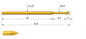 Igła testowa GKS-100 291 090 A3000 raster 2.54 (100mil)