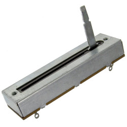 Potencjometr suwakowy 2*1kA stereo 73mm