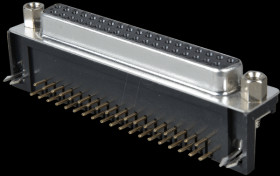 D-SUB socket, 37-pin, angled, RM 9.4