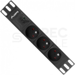 Listwa zasilająca RACK 10" 1U 3 gniazda z uni-schuko 2m LANBERG