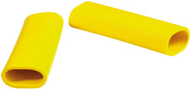 Protection and insulating grommet, inside Ø 12 mm, L 50 mm, yellow, PCR, -30 to 90 °C, 02010008004