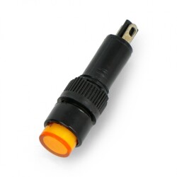 Kontrolka 230V AC - 8mm - żółta