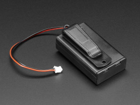 Adafruit 3 x AAA Battery Holder with On/Off Switch, JST, and Belt Clip