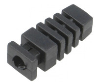 KM-ODG-49 Odgiętka srednia do obudowy KM-49 - srednica otworu 4mm - czarna