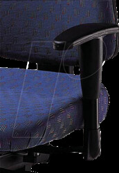 7070 Topstar K2 adjustable armrests, black, 2 pieces