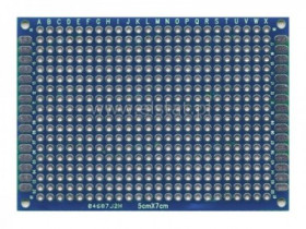 Płytka drukowana 50x70mm, 2- stronna niebieska