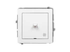 DECO Wyłącznik krzyżowy w stylu amerykańskim biały DWPUS-6 KARLIK