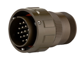 Złącze 19-pinowe Żeński Amphenol Męski Montaż na kablu MIL-DTL-5015 rozmiar 20