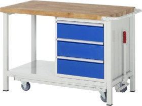 Stół warsztatowy RAU 05 8157A6-127B4F.11, (S x W x G) 1250 x 880 x 700 mm