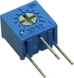 Cermet trimmer potentiometer, 10 kΩ, 0.5 W, THT, lateral, 3362W-1-103LF