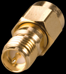 SMA-REV adapt., SMA-REV plug to SMA-REV socket